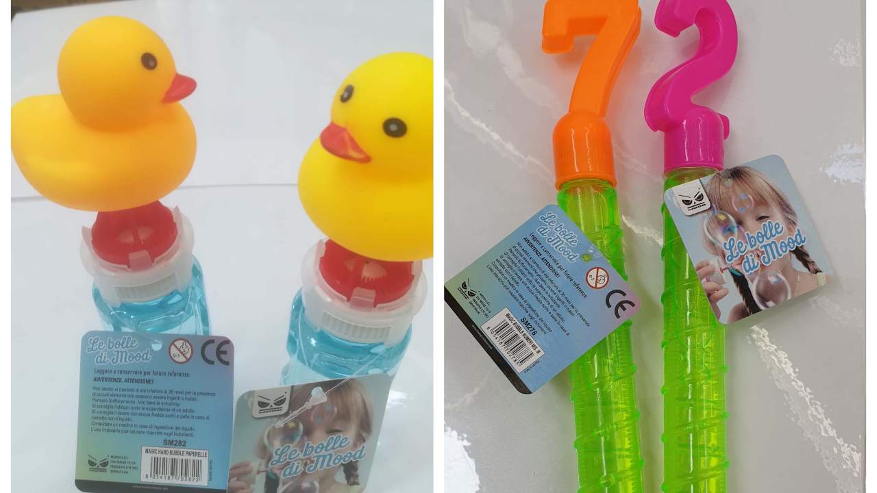 bolle di sapone richiamo