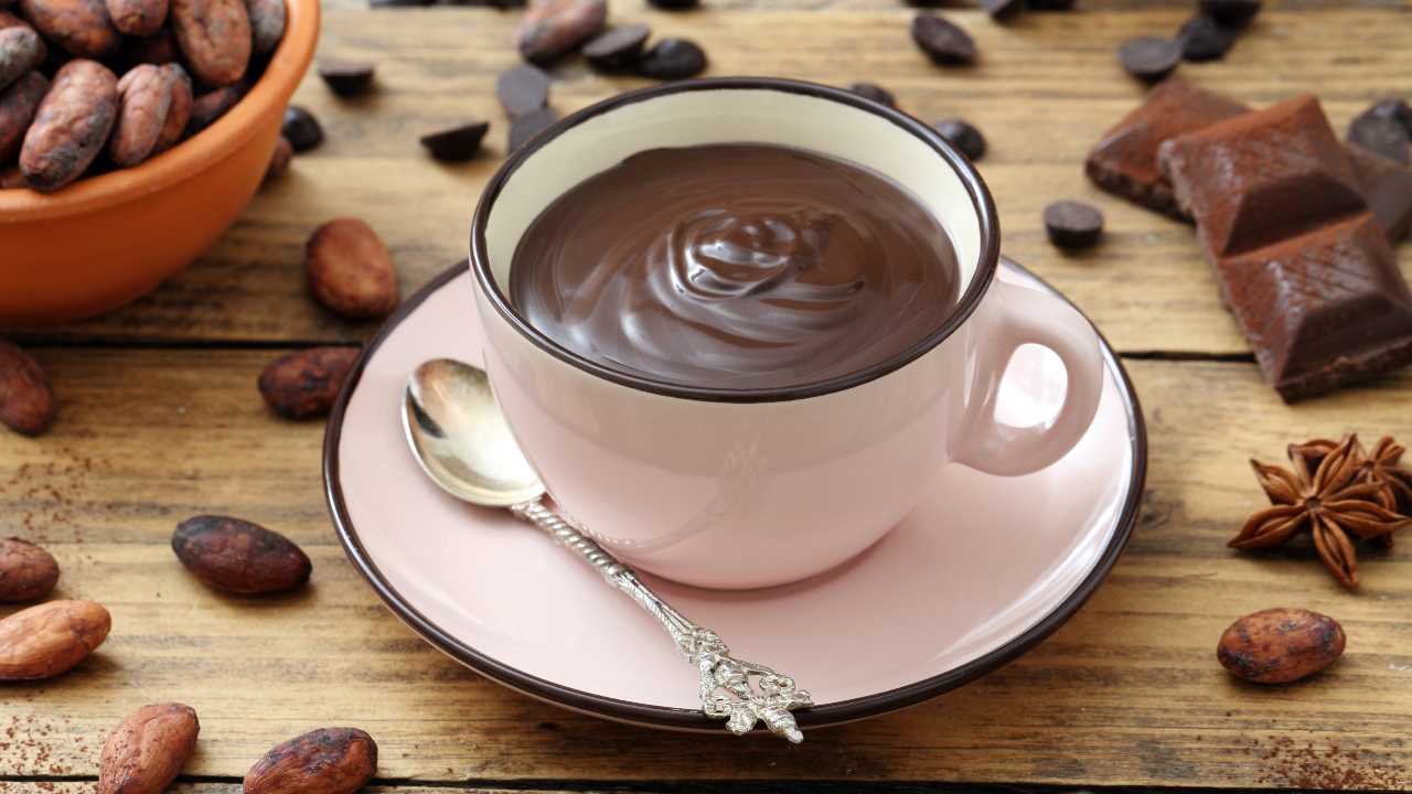 cioccolata calda densa cremosa trucco