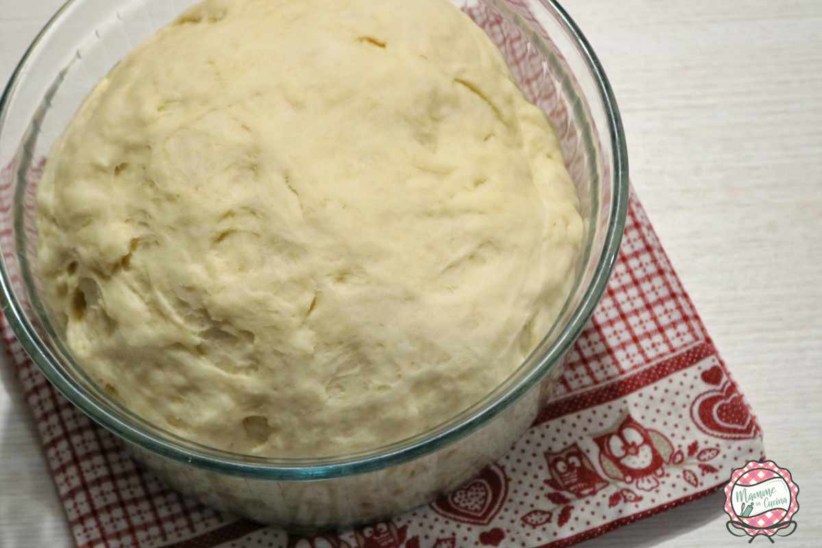 Ciotola con impasto lievitato