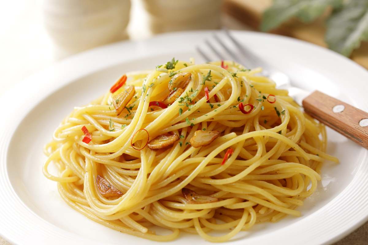 Spaghetti aglio, olio e peperoncino