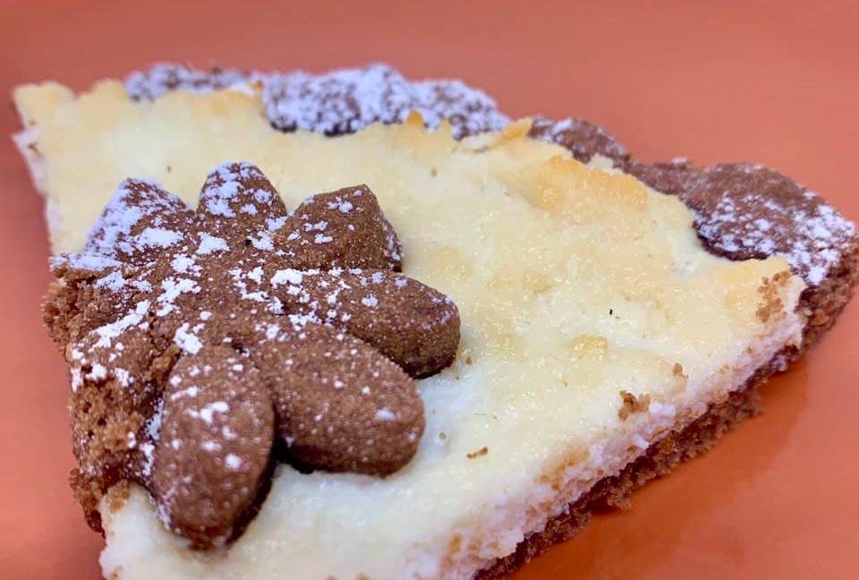 Frolla al cacao con ricotta e miele