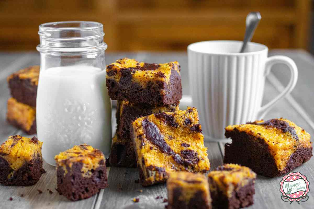 brownies zucca e coiccolato