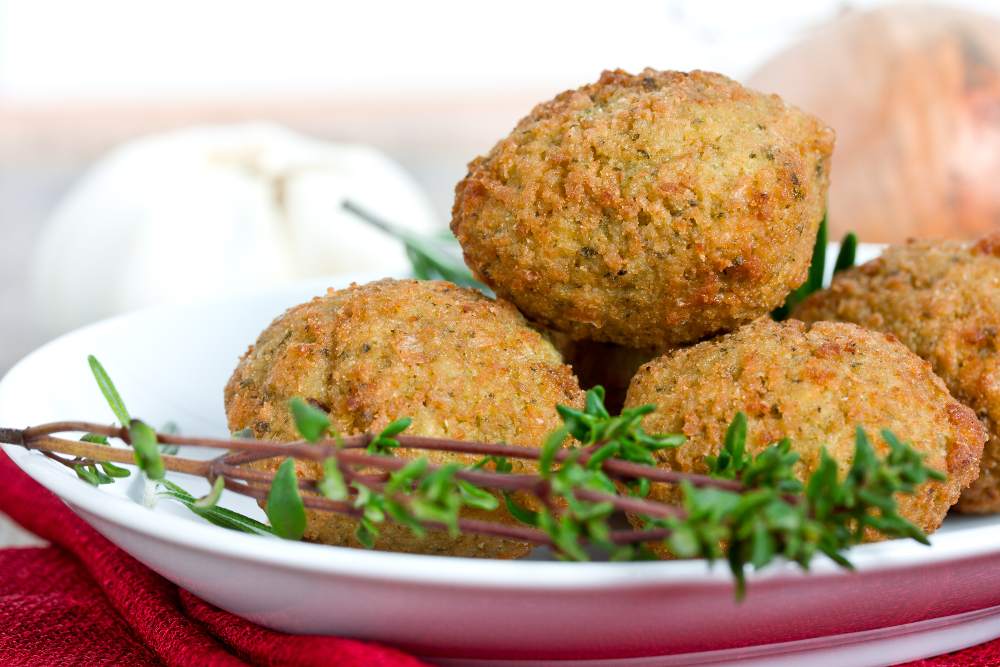 Polpette di melanzane e ceci