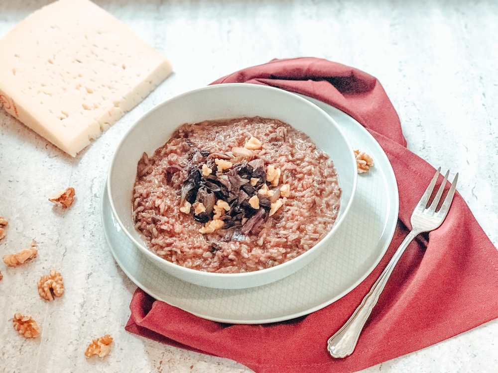 Risotto con il radicchio per bambini dai 3 anni in su