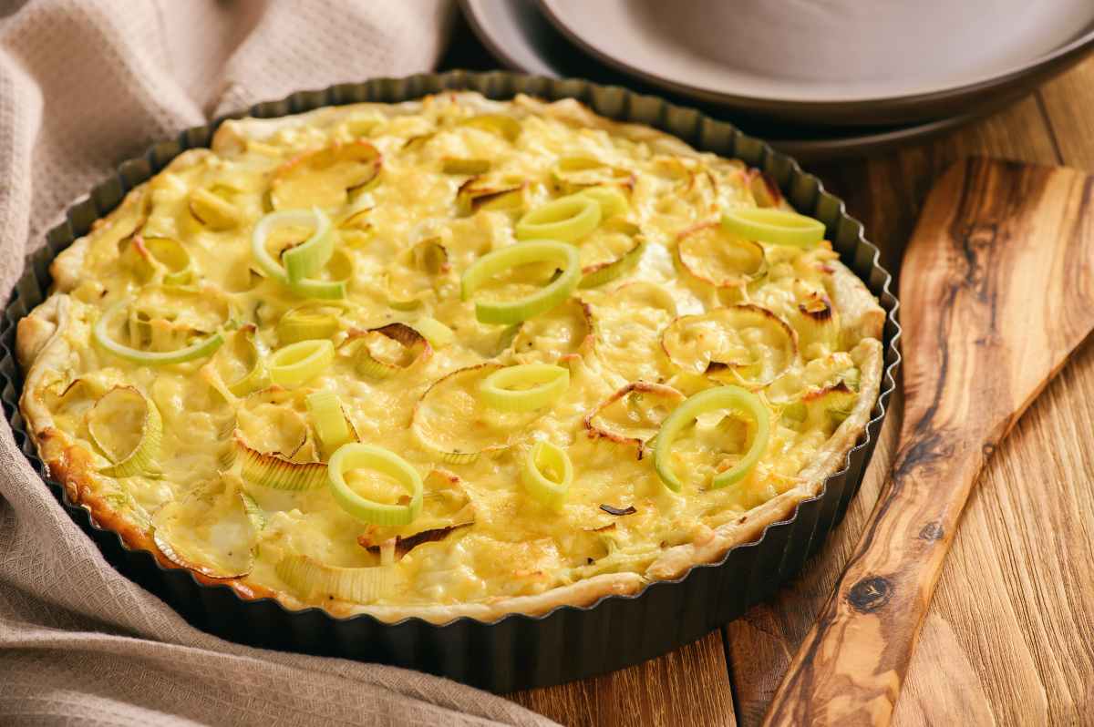 quiche con porri