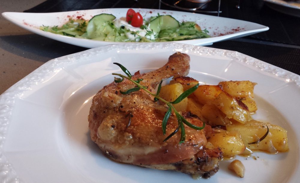 ricetta pollo con patate