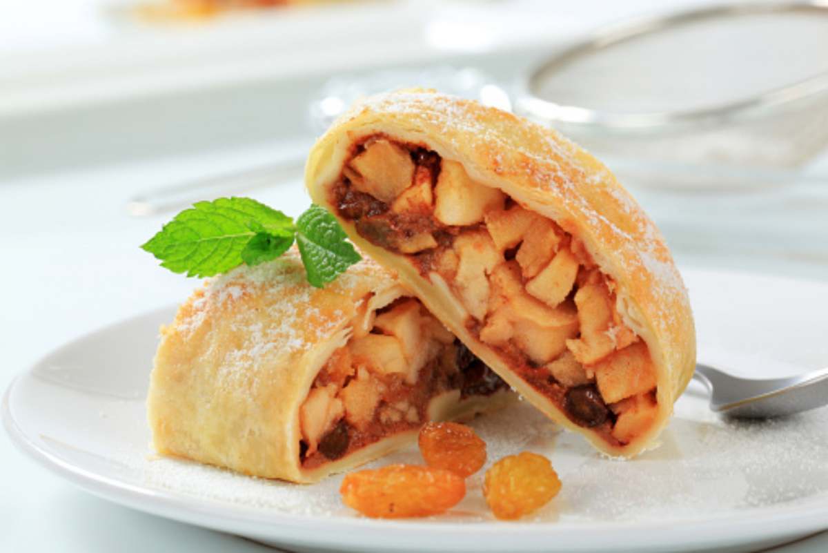 strudel di mele con pasta sfoglia