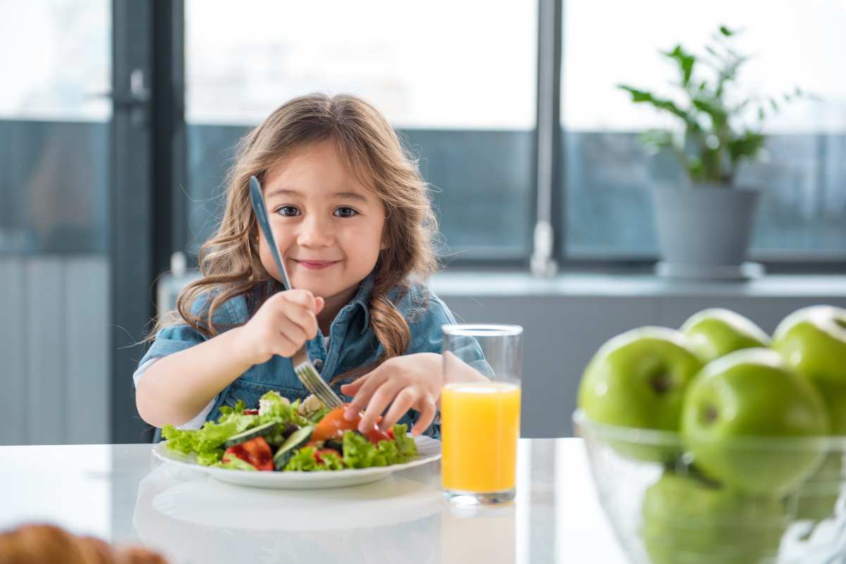 bambini verdure