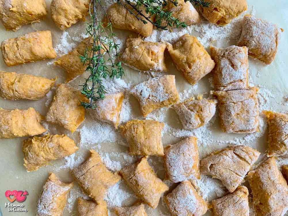 Gnocchetti di patate dolci semplici