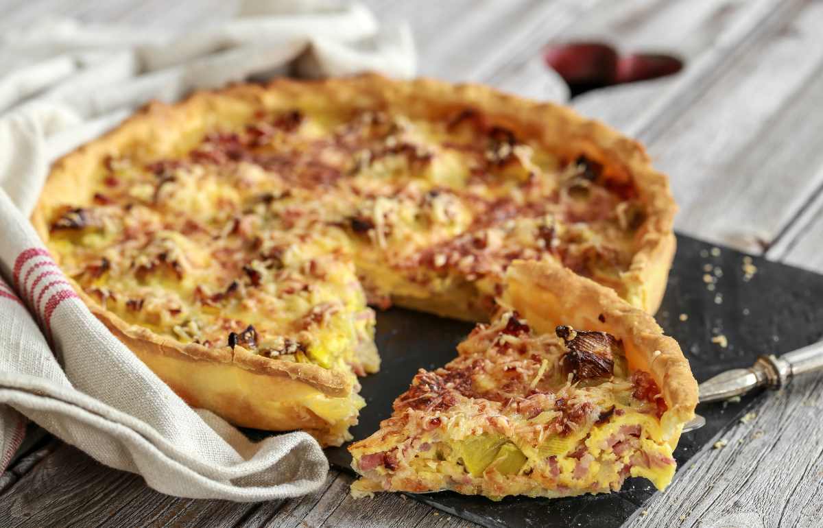 quiche con salumi