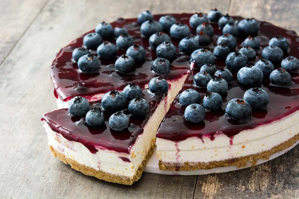 cheesecake mirtilli