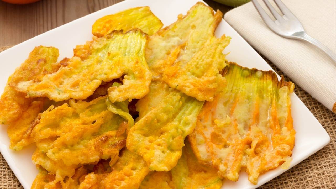 fiori di zucca in pastella