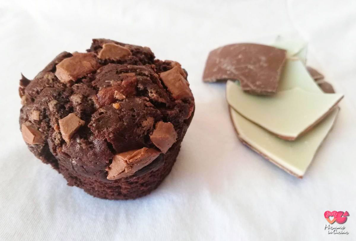 muffin con cioccolata avanzata