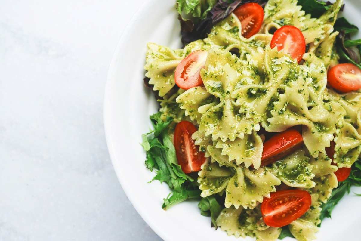 pasta pesto e pomodorini