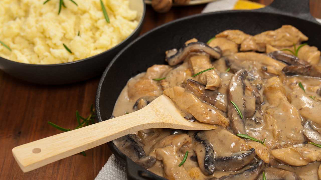 pollo funghi