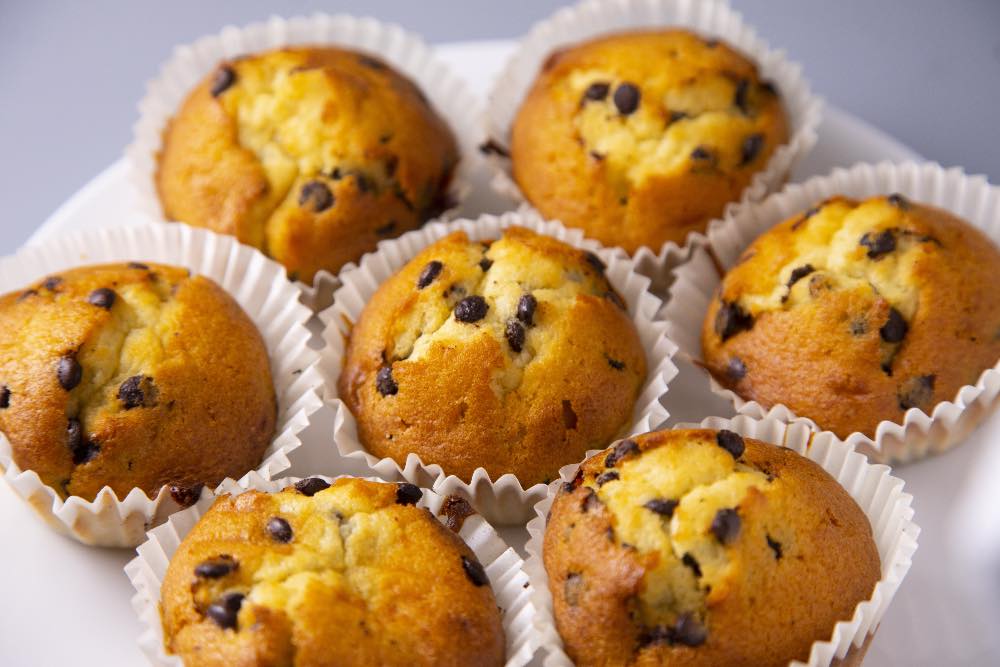 Muffin morbidi e veloci senza olio, senza burro e senza latte