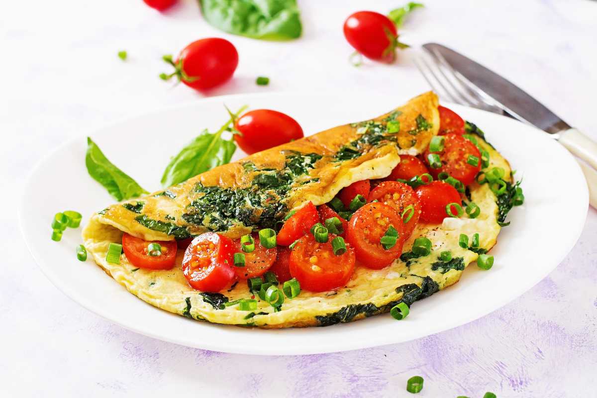 Frittata con pomodori