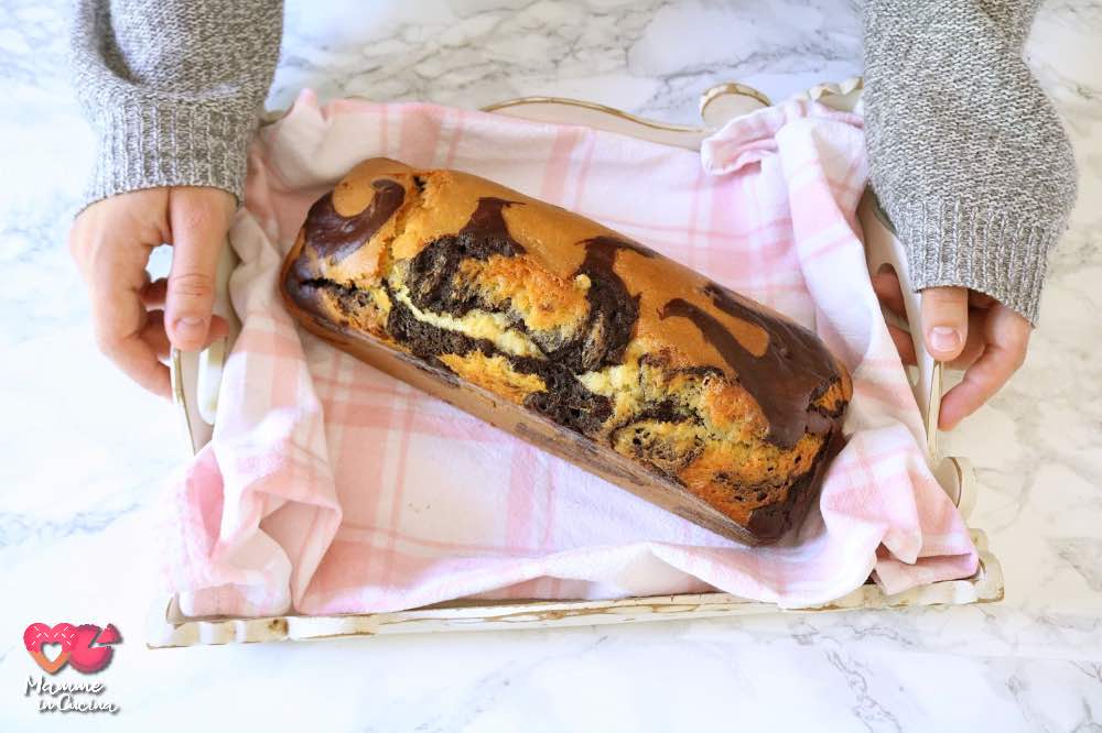 Plumcake bicolore doppio cioccolato