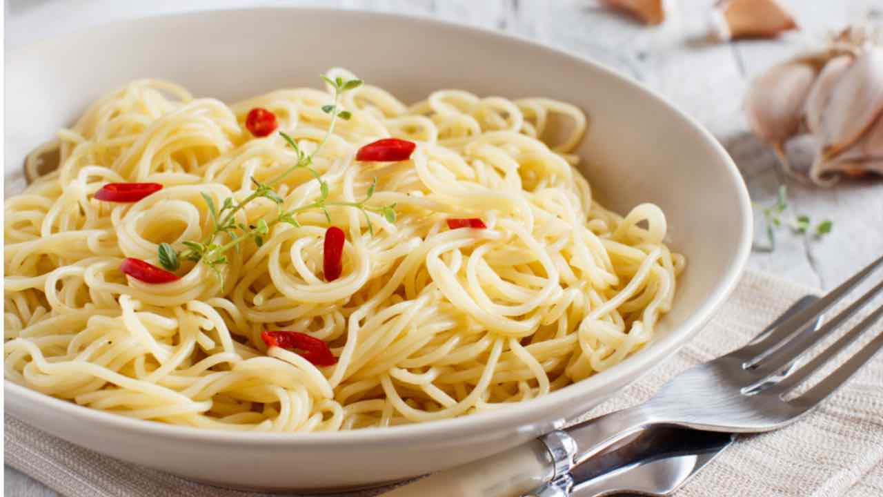 spaghetti aglio olio e peperoncino