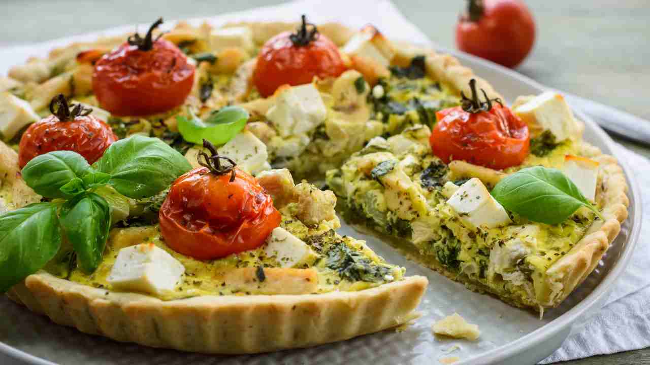 Quiche con spinaci