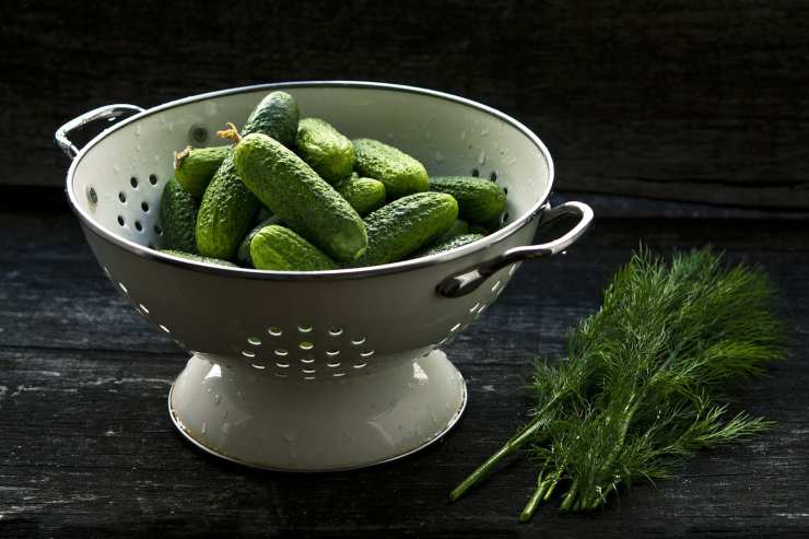 Scolapasta con verdure