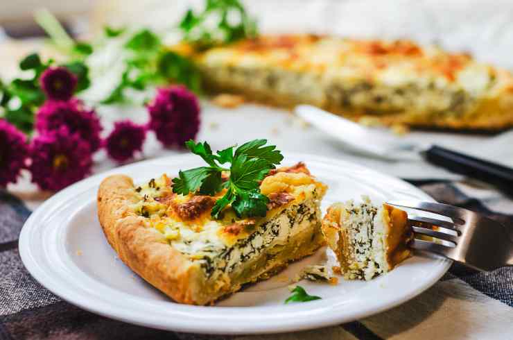 Quiche con spinaci