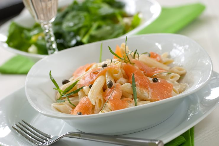 Pasta con salmone 