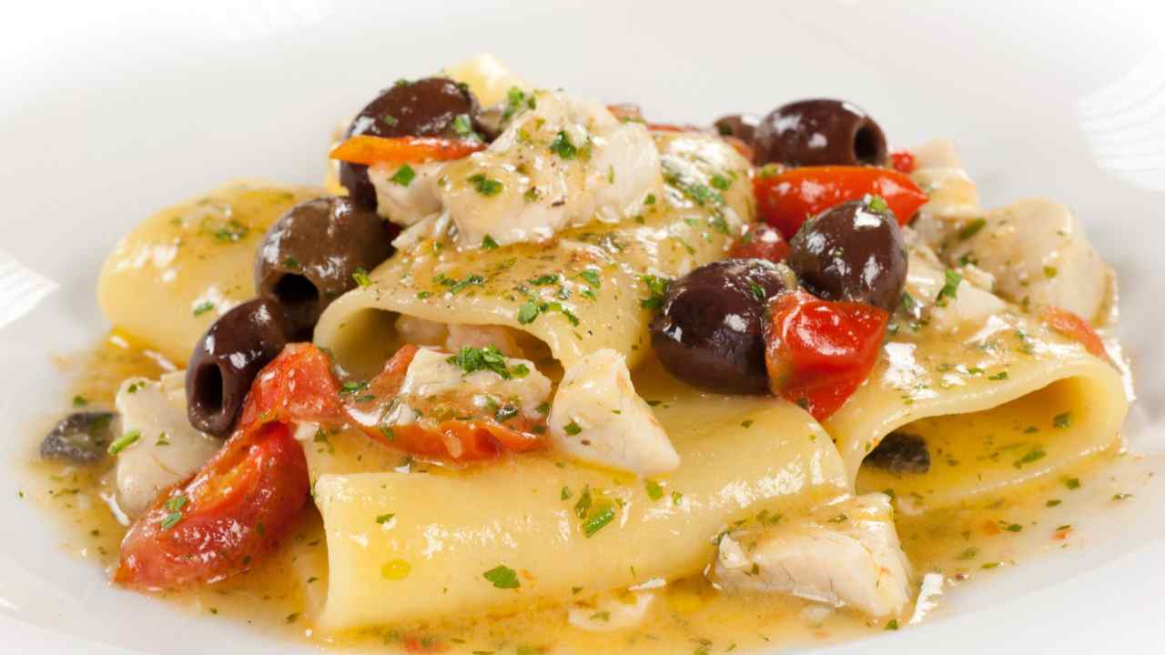 paccheri con pesce