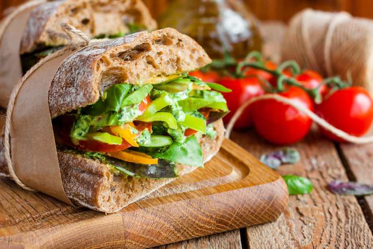 Panino con verdure 