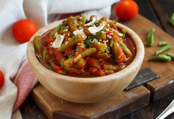 Fagiolini con pomodoro