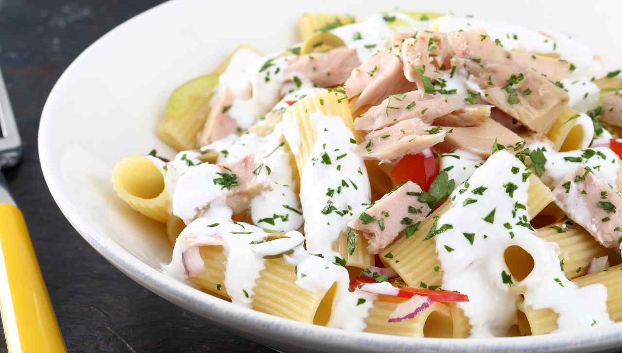 maccheroni con crema al tonno