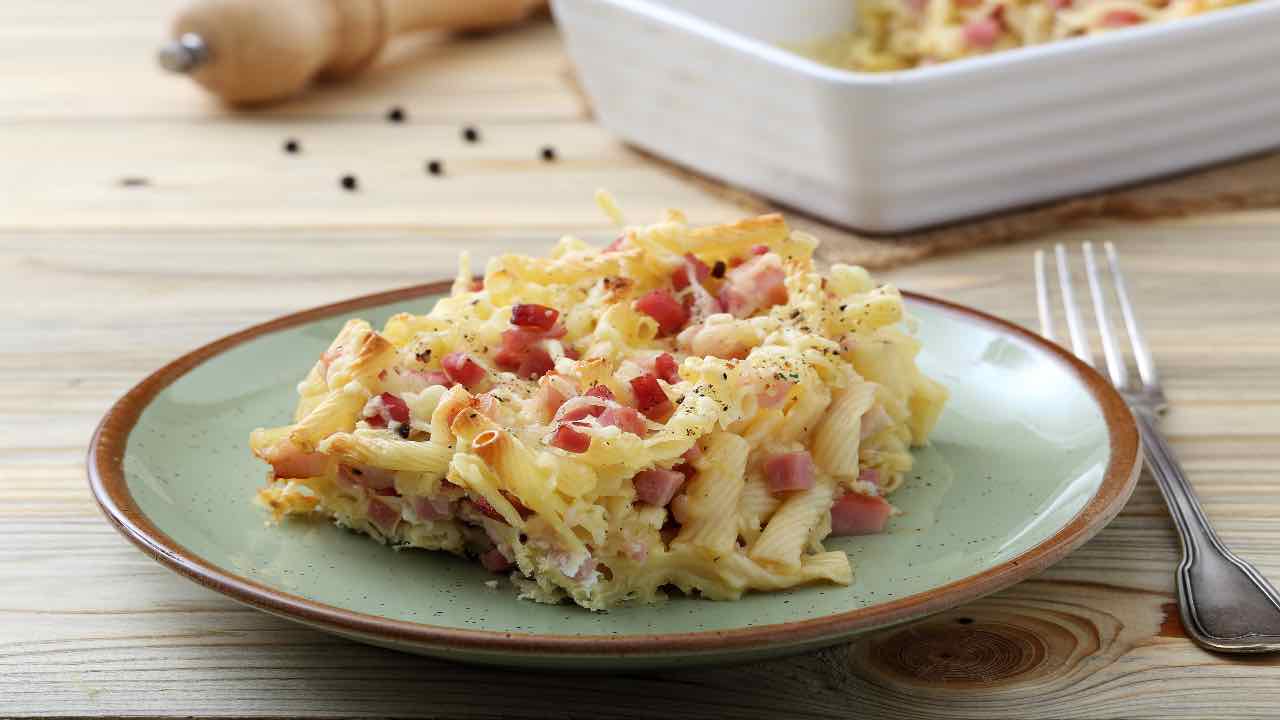 Pasta gratinata