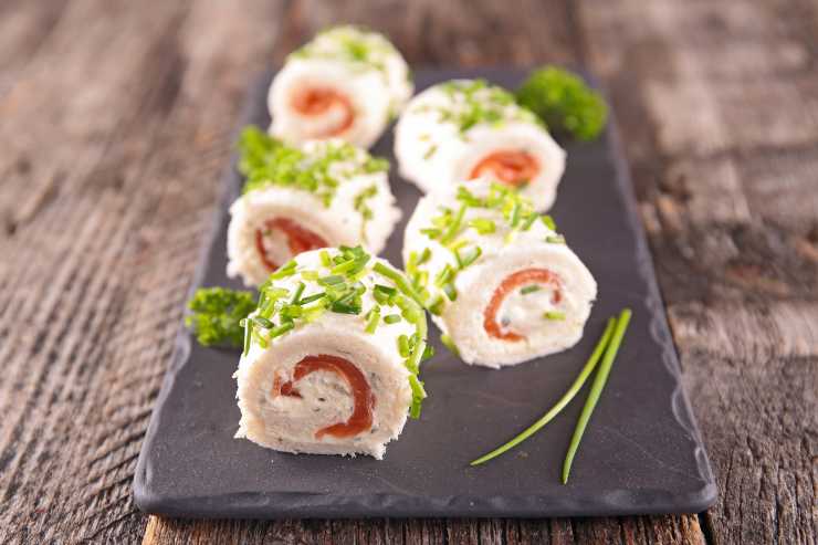 rotoli di pane tramezzino