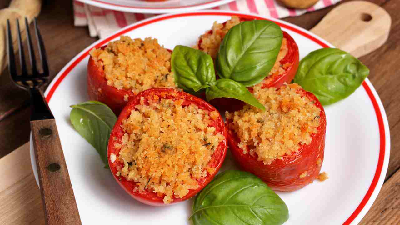 pomodori gratinati in padella