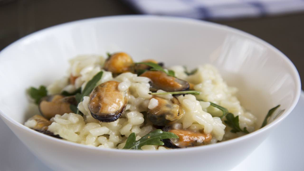 RISOTTO ZUCCHINE E COZZE