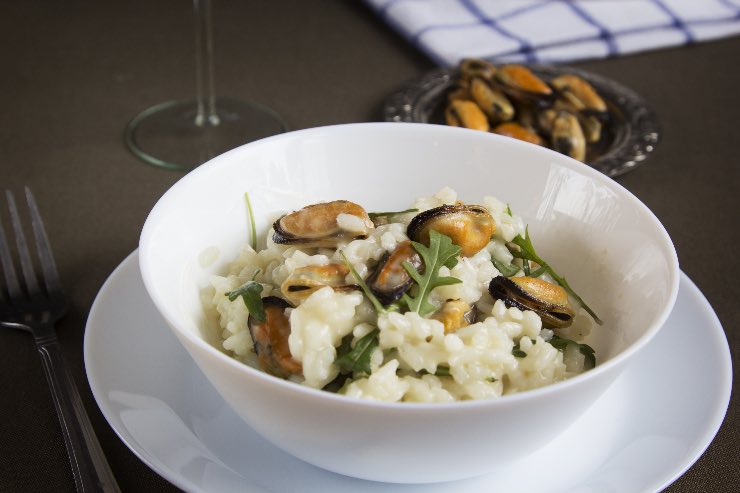 RISOTTO ZUCCHINE E COZZE