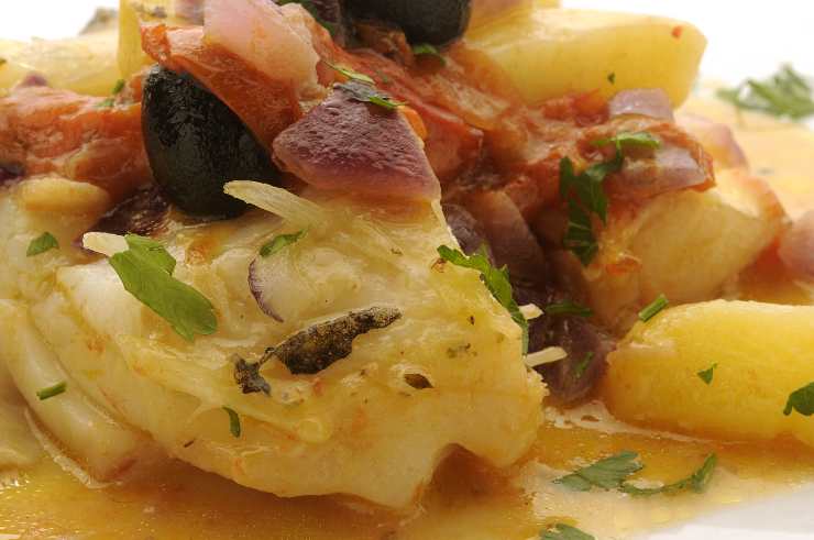 baccalà patate olive