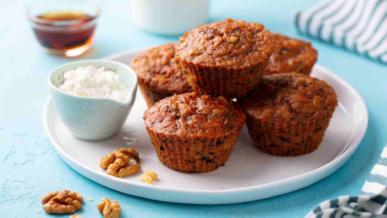 muffin con ricotta e miele