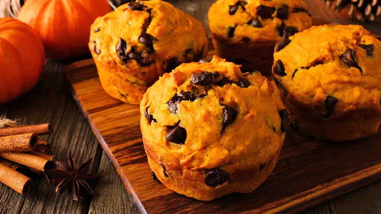 muffin zucca e cioccolato