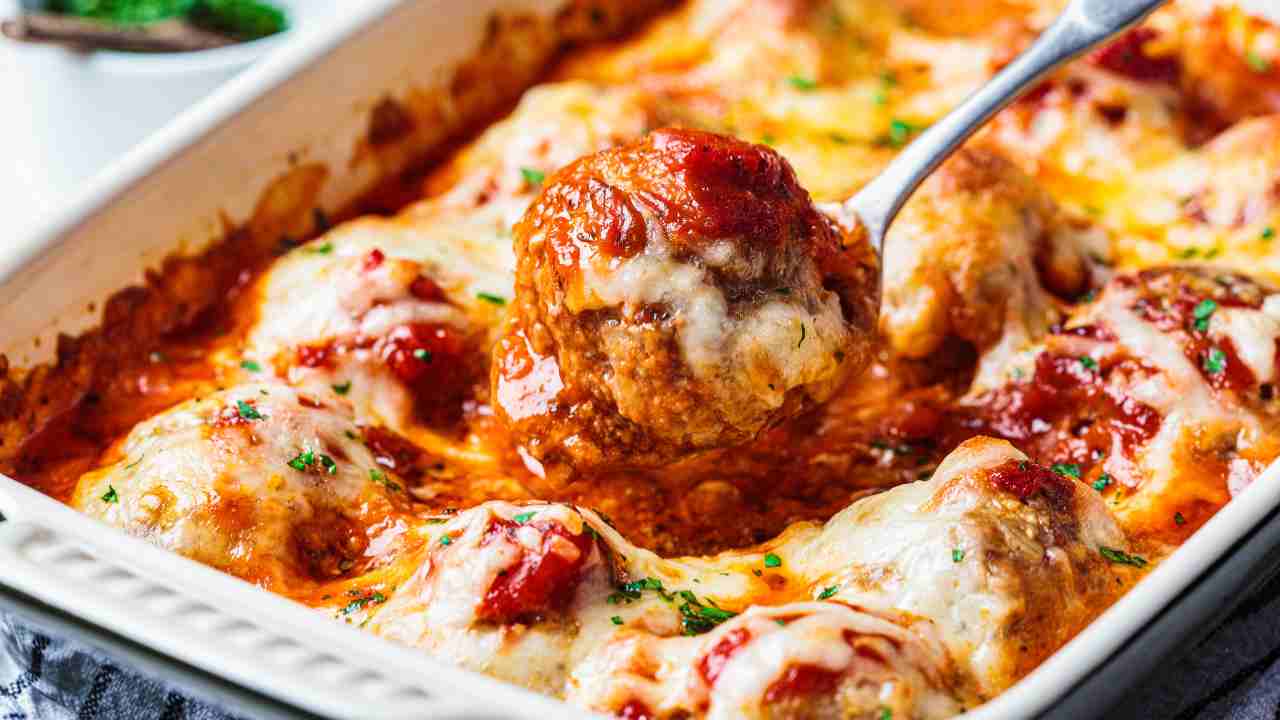 polpette sugo mozzarella