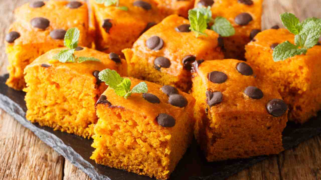 quadrotti zucca e cioccolato