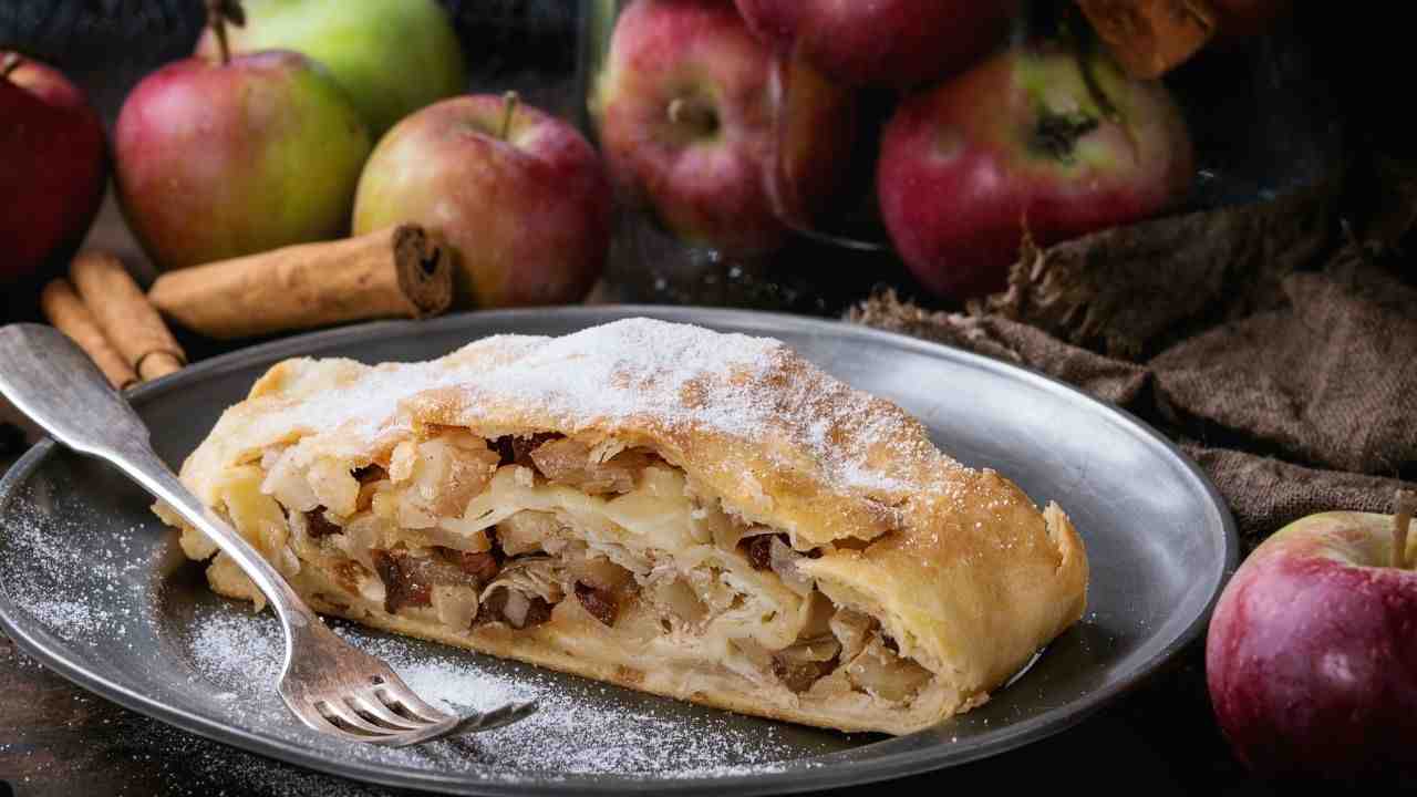 strudel mele vegano