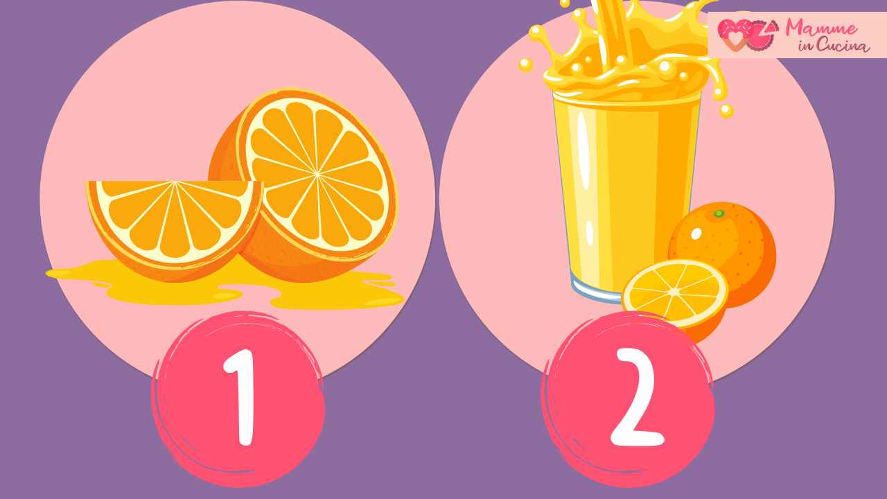 test succo arancia