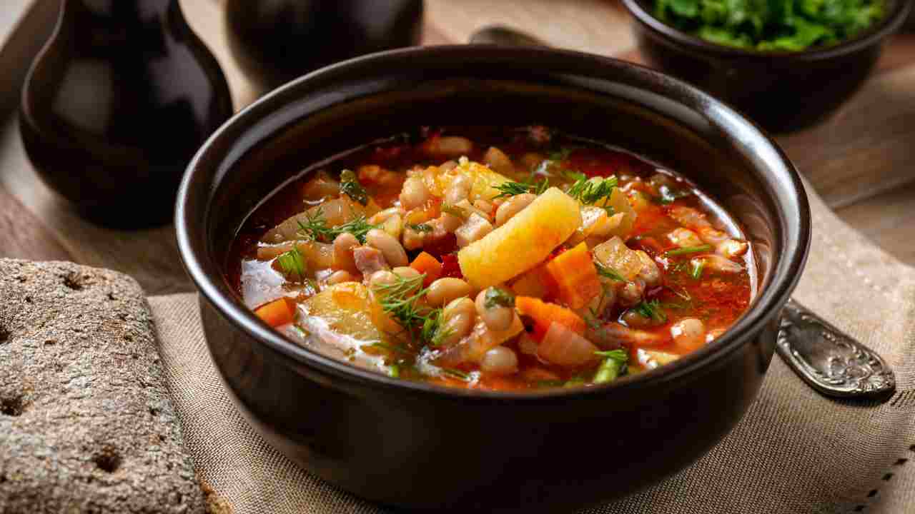 minestra fagioli e patate