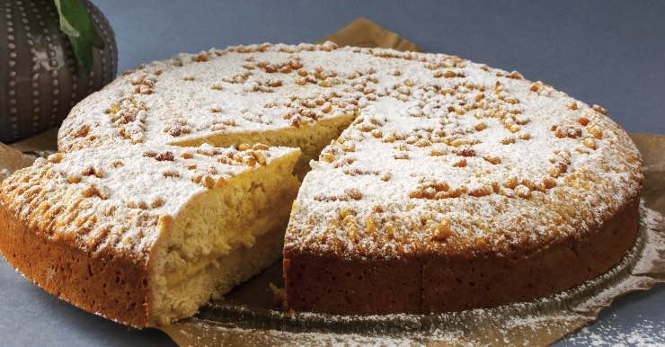 TORTA DELLA NONNA CON FROLLA ALL'OLIO