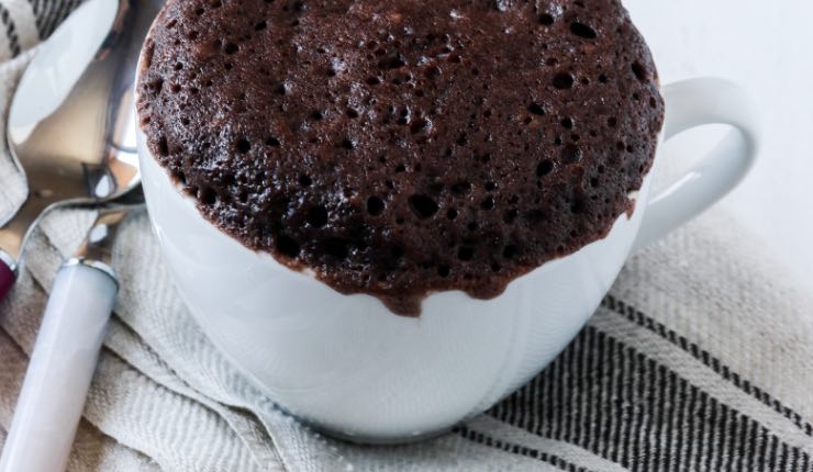 torta in tazza al cioccolato 