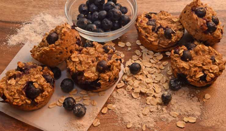 MUFFIN AVENA E MIRTILLI