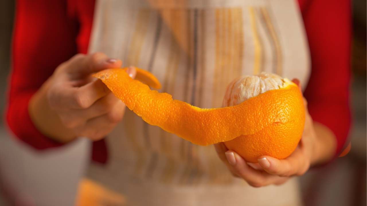 riutilizzare buccia arancia