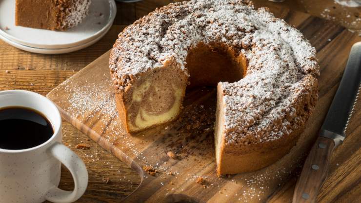 ciambella variegata caffè