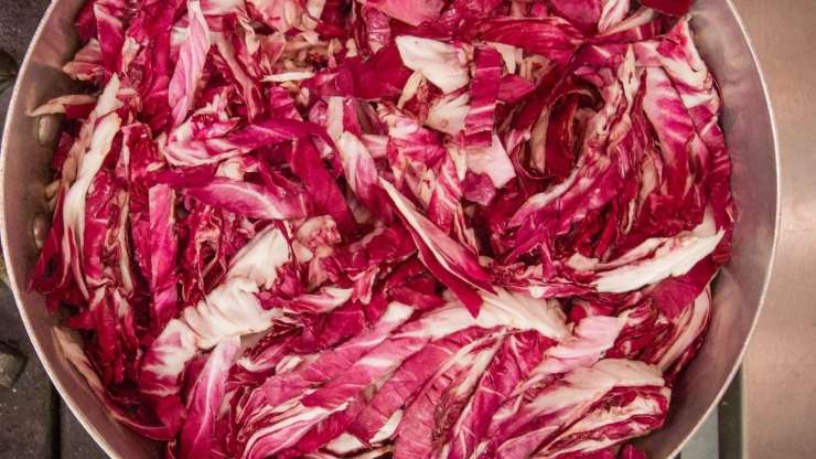 tagliatelle radicchio e noci